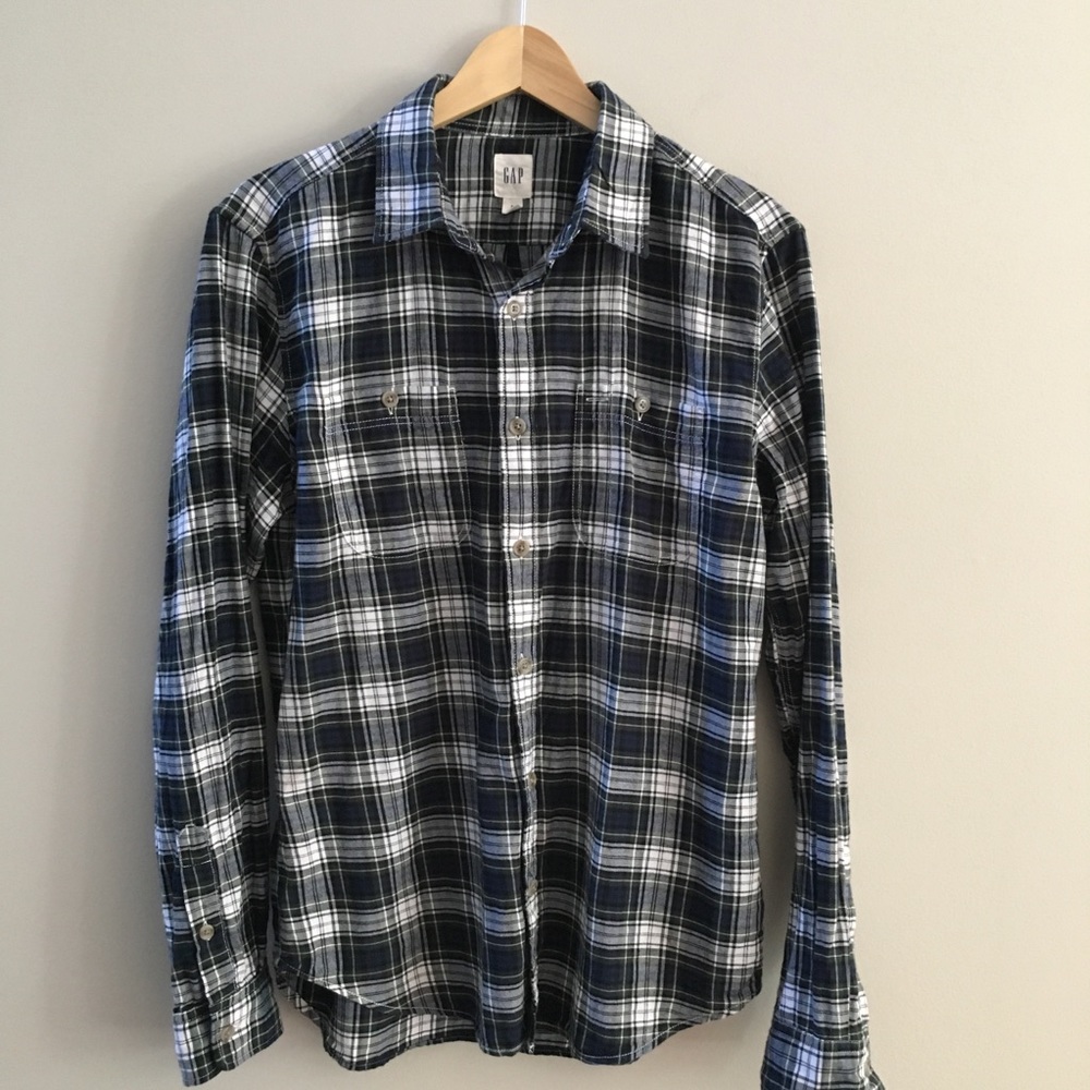 Gap Men’s Small Flannel Button Down Shirt, Small